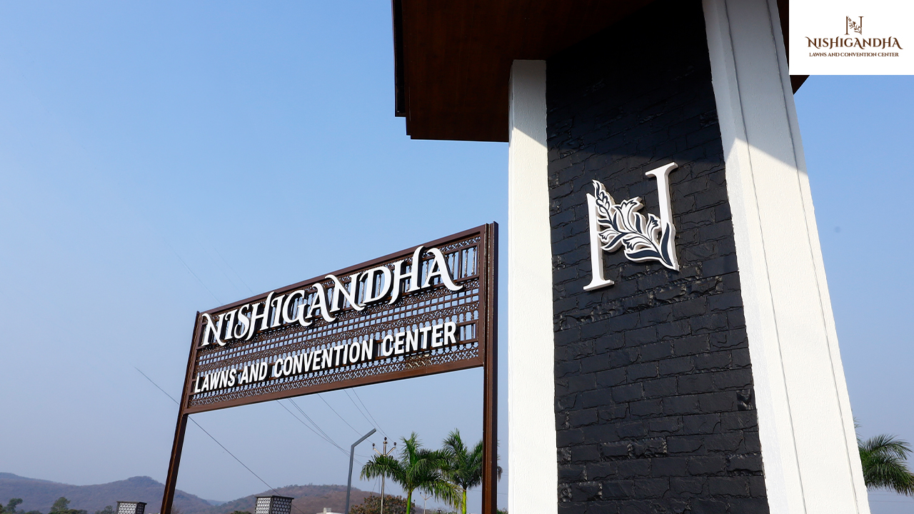 Nishigandha Lawns, one of the premier Banquet Halls in Mulshi Pune, offering elegant outdoor wedding and event spaces.